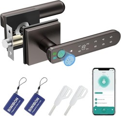 Smart Lock,Smart Door Handle,Smart Fingerprint Lock with Mobile App &Key