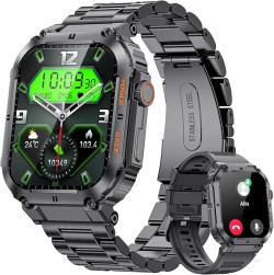 LIGE Smartwatch for Men,1.96" Sport Smartwatch with Bluetooth Calling,Heart Rate Monitor