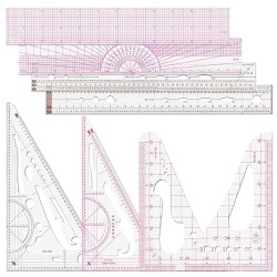 8Pcs Sewing Quilting Rulers