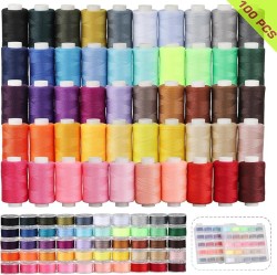  100Pcs Bobbins Sewing Threads Kit