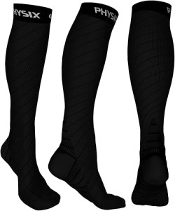 Physix Gear Compression Socks 20-30 mmHg - Men & Women - Running