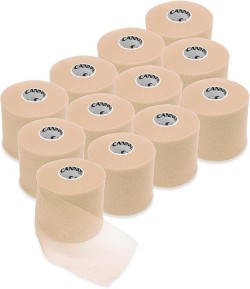 Cannon Sports Pre-Wrap 12-Pack 30 Yards Each Roll 12 Rolls Athletic Tape Wraps