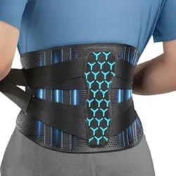 All-round Back Belt Support for Women Men, Breathable Durable Lumbar Support Brace, Lightweight and Invisible Under Clothing, Back Support Brace for Scoliosis Hunchback