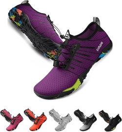 SIMARI Water Shoes for Women Men Barefoot Breathable Quick