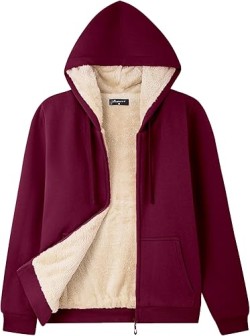 Bumeex Women Sweatshirt,Sherpa-Lined Hoodie