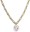 GIVA 925 Silver Rose Gold Drop Wreath Pendant With Link Chain
