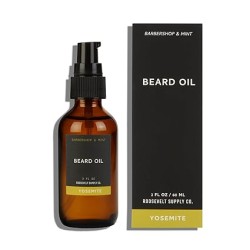 Yosemite (Barbershop & Mint), Mens Beard Oil, Leave In Beard Conditioner for Men, Beard Softener for Men, Mens Beard Care Products, Mustache Oil, Beard Growth Oil 2 FL OZ