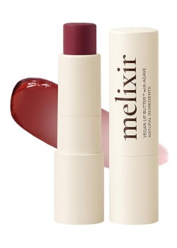 Melixir Vegan Lip Butter #11 Autumn Rain(Tinted) (+11 more colors) 0.13oz, Bee Free, Petrolatum Free, Deep Nourishing Plant-Based Vegan Chapstick