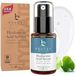 Hyaluronic Acid Serum for Face - USA Made with Natural & Organic Ingredients, Hydrating Anti Aging Face Serum