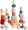 BESTAMTOY 36 PCS Wooden Sorting Stacking Rocks Stones,Sensory Toddler Toys Learning Montessori Toys