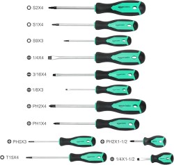 Amazon Basics Magnetic Screwdrivers Set, Includes Phillips