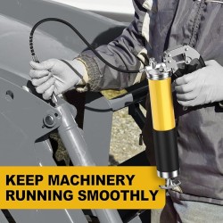 Grease Gun Kit, 8000 PSI Leak-Proof Pistol Grip Grease Gun with Lock Coupler