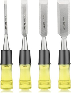 HURRICANE 4 Piece Wood Chisel Set for Woodworking