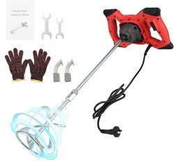 Cement Mixer 2300W, Handheld Electric Concrete Mixer with 6 Adjustable Speed